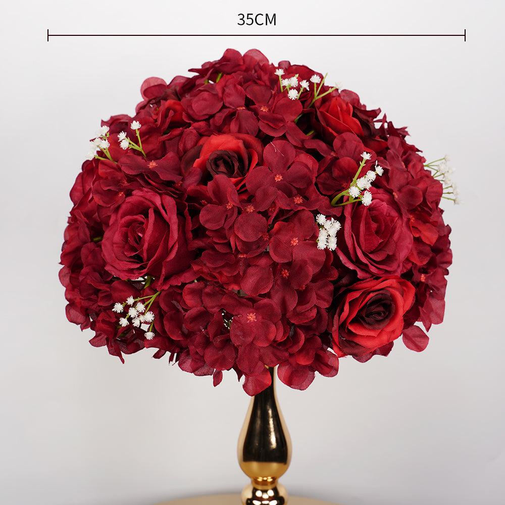 Uflower 35CM Artificial Flower Table Centerpiece Flower Ball Wedding Floral Arrangement